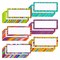 36 Pack Magnetic Labels for Whiteboard, Name Magnets for Lockers, School Supplies for Teachers, 6 Designs (2 x 5 In)